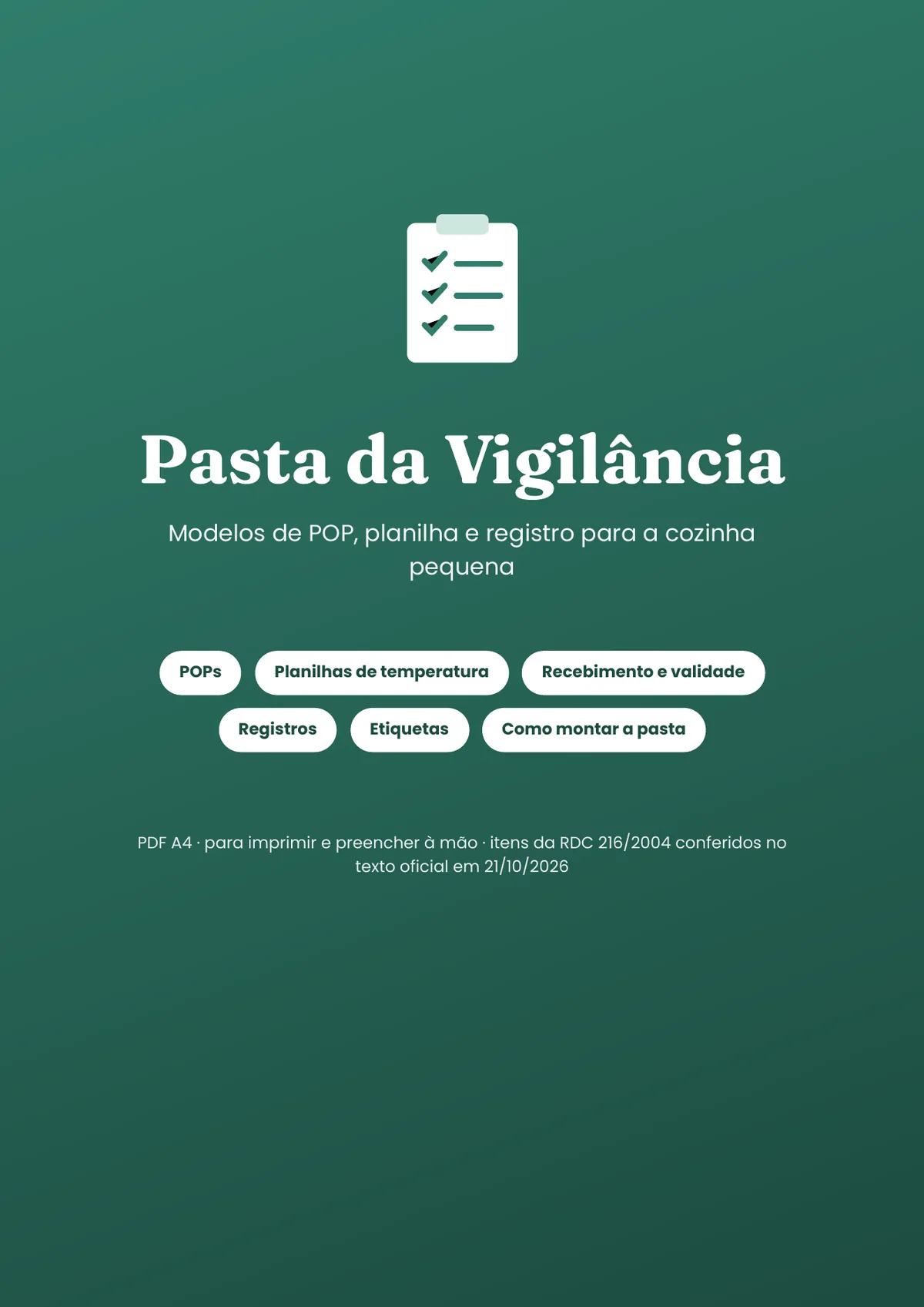 Página real do PDF Pasta da Vigilância: capa